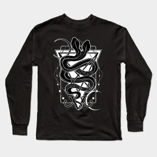 Two-headed snake and the Sigil of Lucifer Long Sleeve T-Shirt